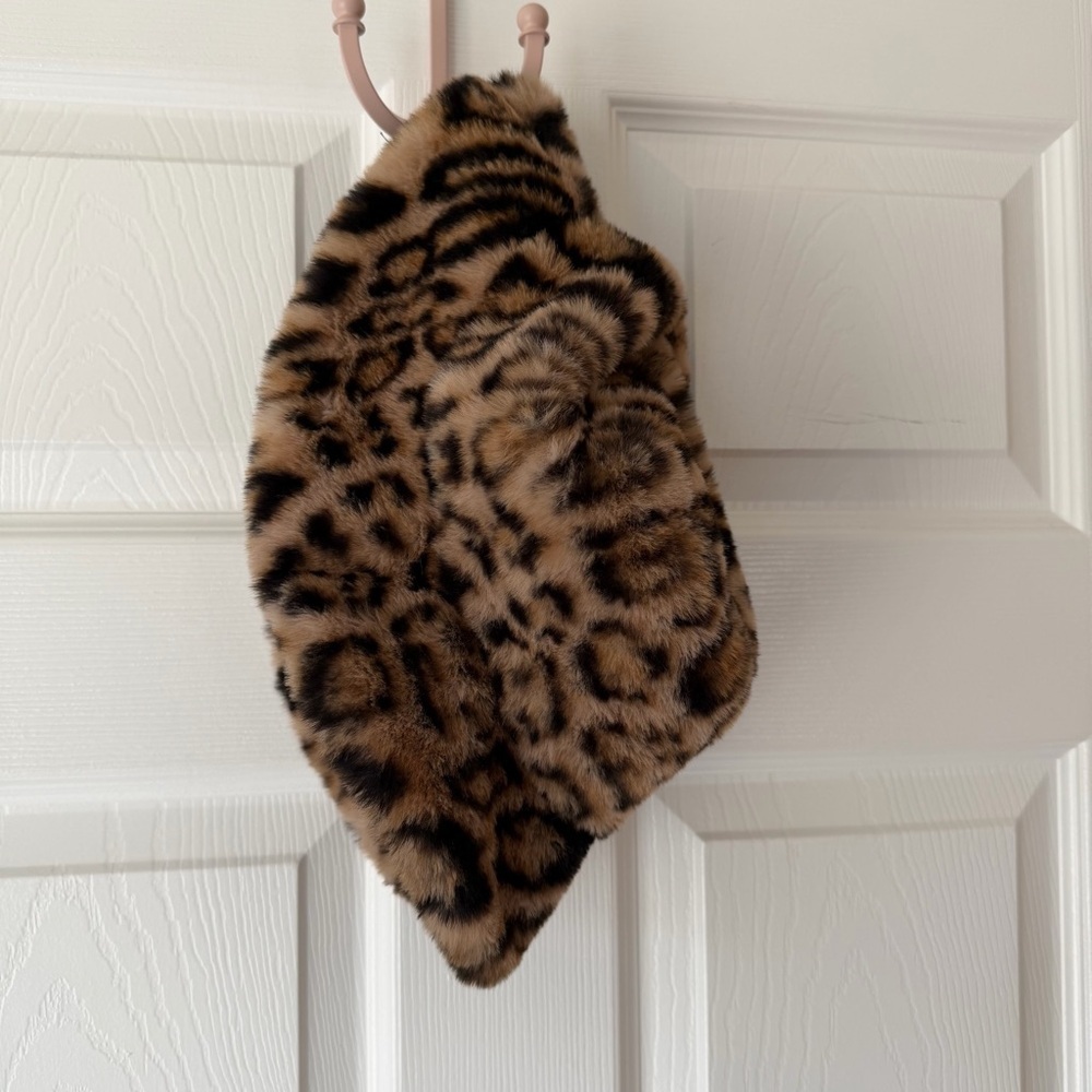 Fabulous Furs Faux Fur Leopard Print Bucket Hat - Brown - Picture 2 of 4